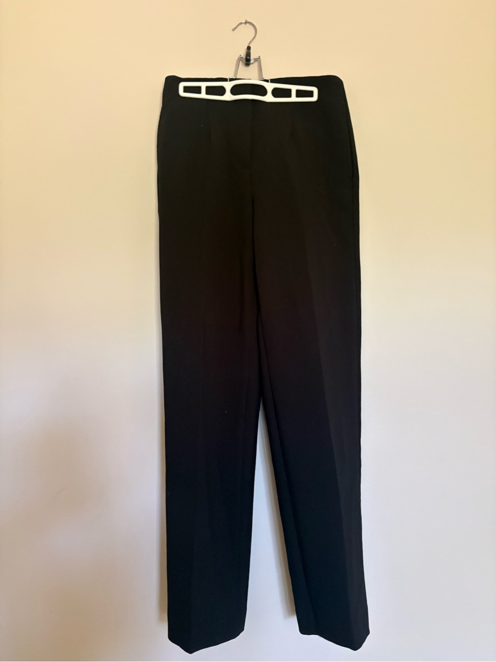 Ann Taylor Black Straight-Leg Dress Trousers